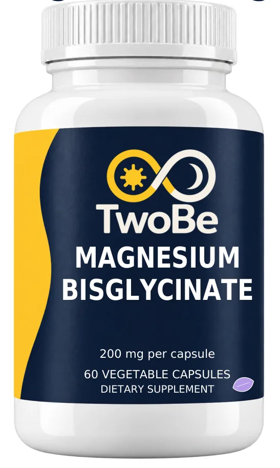 TwoBe Magnesium Bisglycinate 200mg — Vegetable Capsules