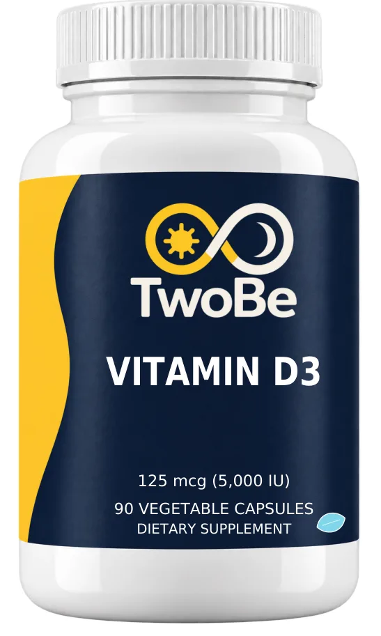 TwoBe D-3 5,000IU — Vegetable Capsules