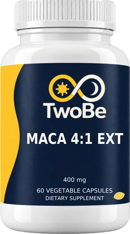 TwoBe Maca 4:1 Ext 400mg — Vegetable Capsules
