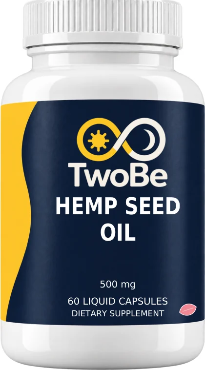 TwoBe Hemp Seed Oil 500mg — Liquid-Filled Capsules