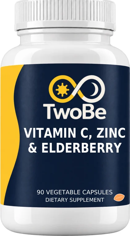 TwoBe Vitamin C, Zinc & Elderberry — Vegetable Capsules