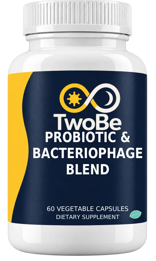TwoBe Probiotic & Bacteriophage Blend — Vegetable Capsules