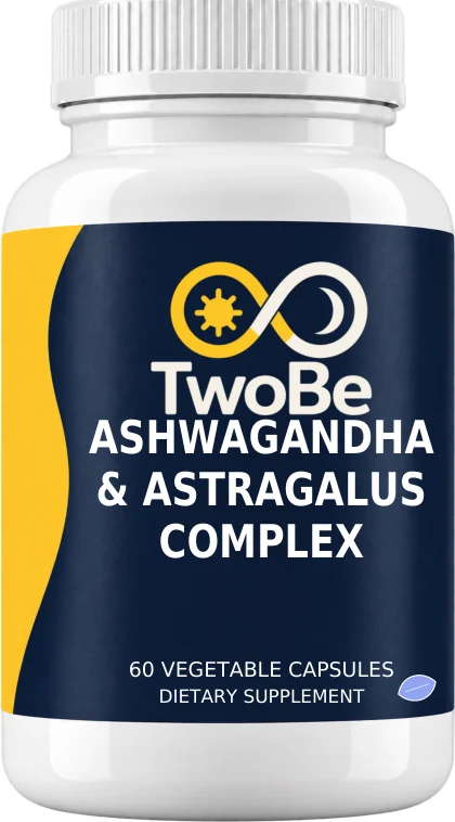 TwoBe Ashwagandha & Astragalus Complex — Vegetable Capsules